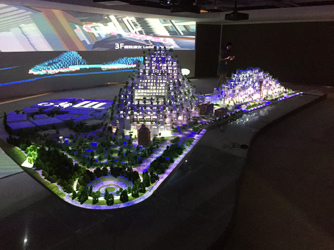 上海天安千樹(shù)3D  Mapping數(shù)字沙盤(pán)投影互動(dòng)演繹